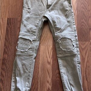 Stylish Distressed Tan Men's Pants